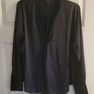 Banana Republic Navy Long Sleeve Blouse